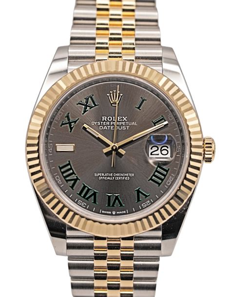 rolex datejust 41 wimbledon jubilee two tone|Rolex Datejust 41 price uk.